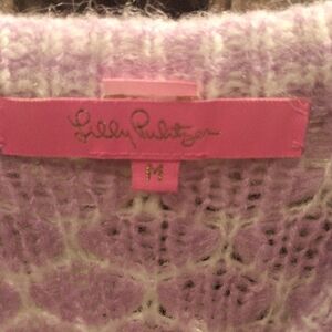 FINAL PRICE Lilly Pulitzer Lavender Knit Patterned Top Size Medium